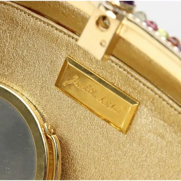 Judith Leiber Convertible Minaudière with Gemstone/Crystal Trim and Accessories - Picture 8 of 12